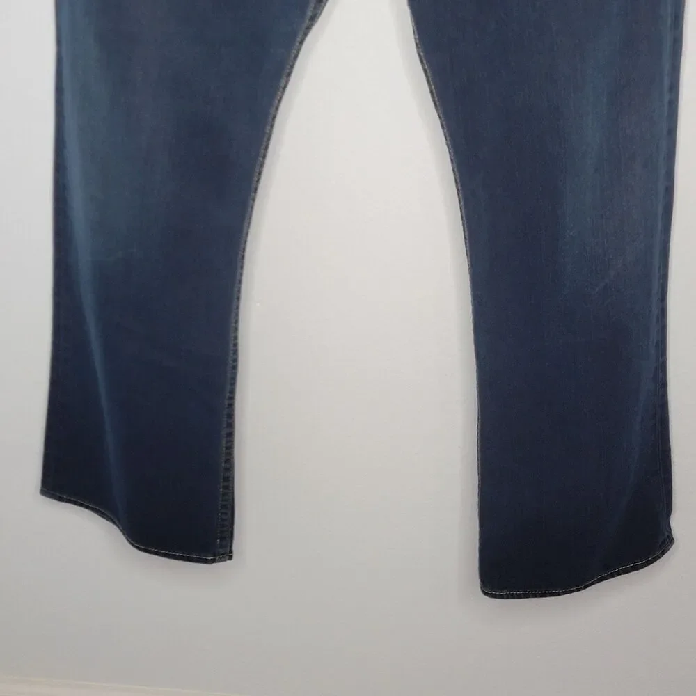 Levi's Type‎ 1 Jeans Iconic Straight Men's Size 38x29 Dark Wash Cotton Blend
